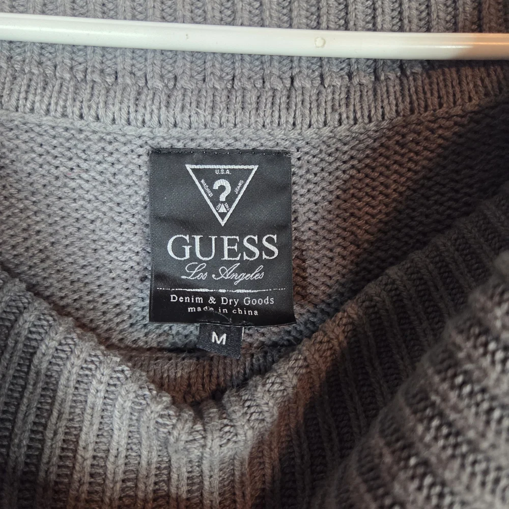 VTG Y2K Guess Charcoal Cowl Neck Sweater Dress Size Med. - Picture 5 of 11
